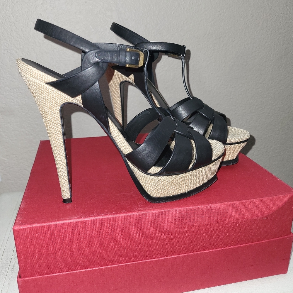 YSL PLATFORM HEELS SIZE 9.5